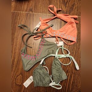 BUNDLE AERIE SWIMWEAR TOPS SZ XS, NWT